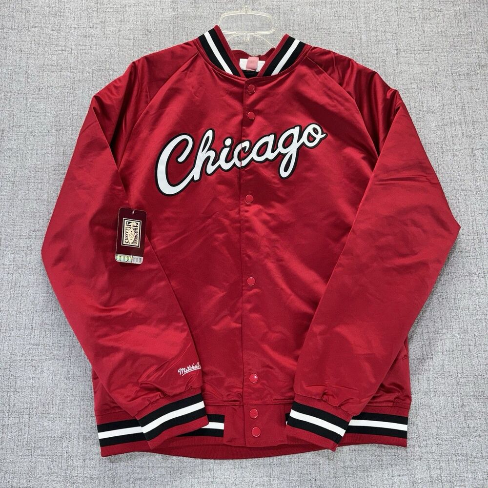 Chicago Bulls Mitchell & Ness Jacket Men's XL NBA Satin
